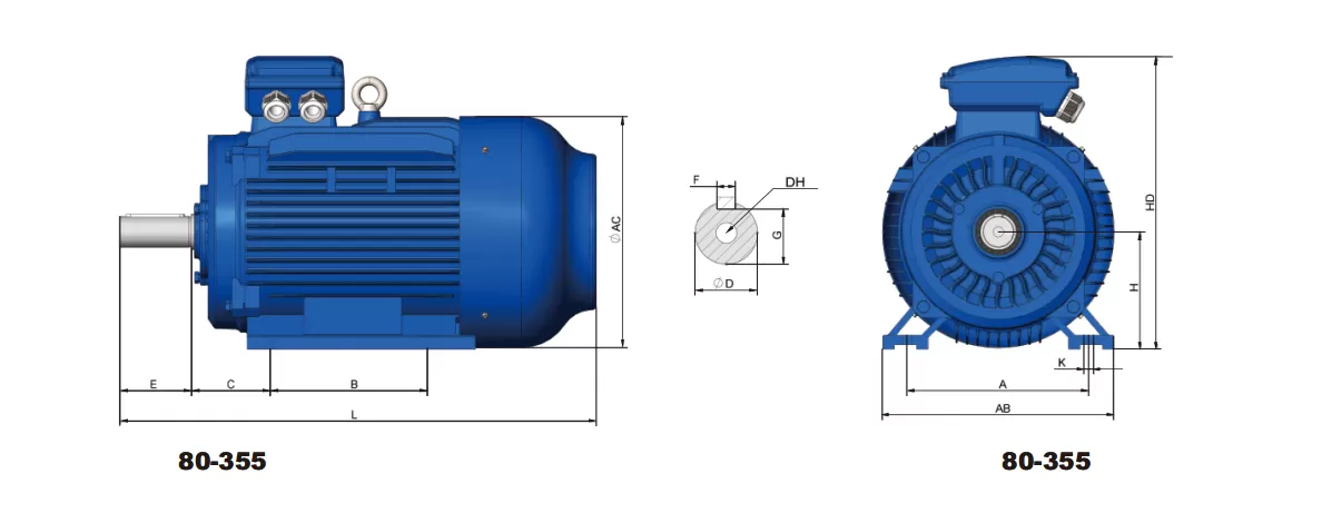 τριφασικός-ηλεκτροκινητήρας-IE3-CI-132M-4-5 (B3)